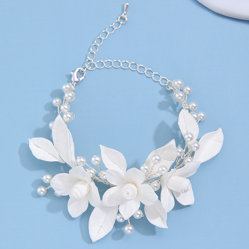 Ins Clay Flower Bridal Bracele - Snake Plant Ceramic incelemesi ve fiyatı