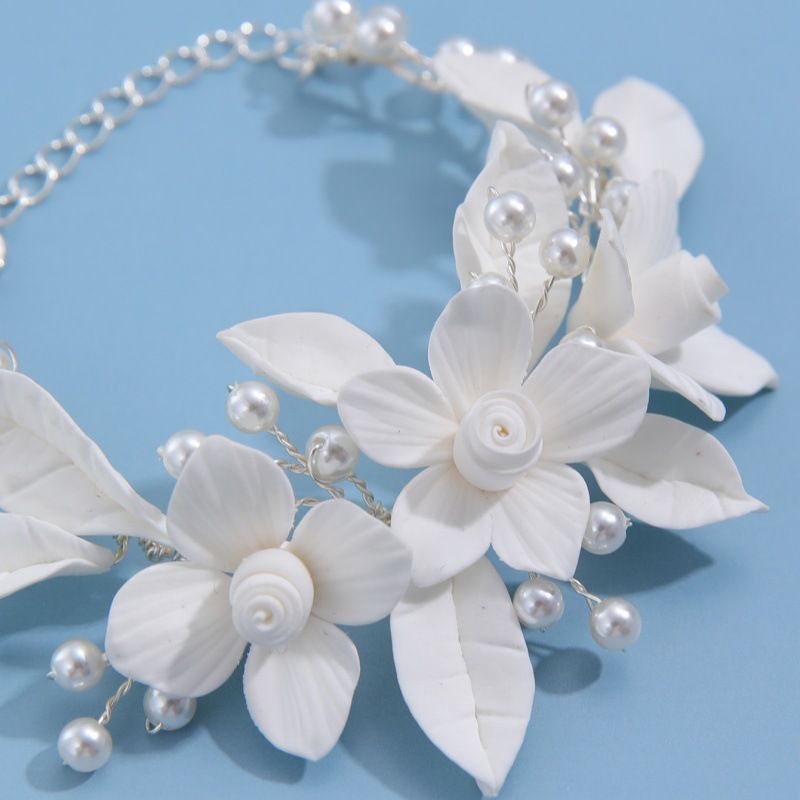 Ins Clay Flower Bridal Bracele - Snake Plant Ceramic incelemesi ve fiyatı