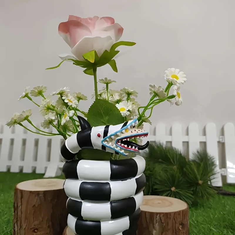Snake Resin Flower Pot Creativ - Snake Plant Ceramic incelemesi ve fiyatı