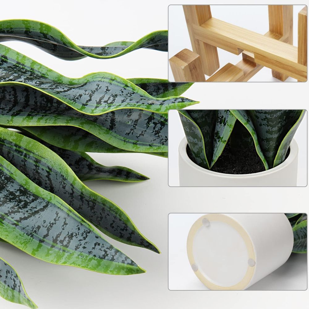 Artificial Snake Plant Potted  - Snake Plant Ceramic incelemesi ve fiyatı