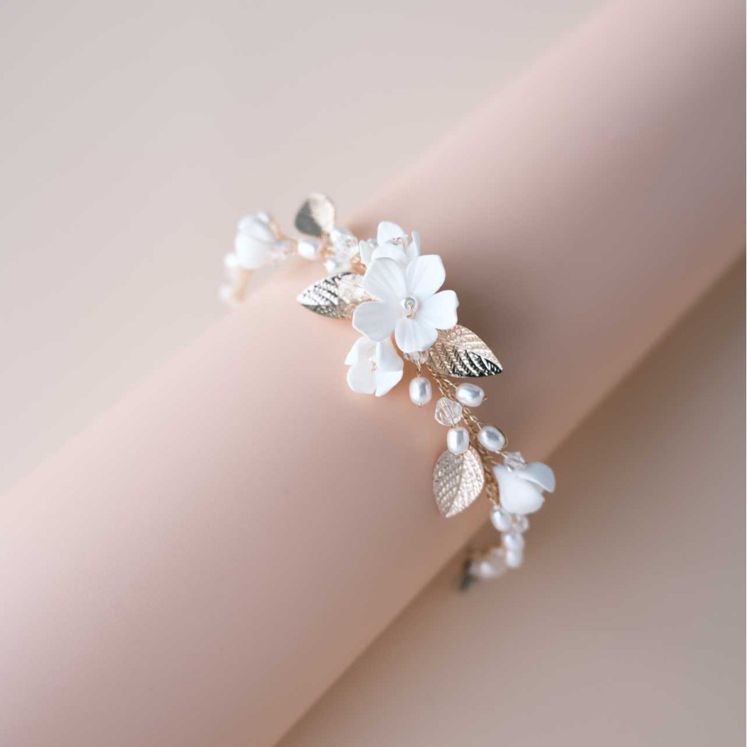 Ins Clay Flower Bridal Bracele - Snake Plant Ceramic incelemesi ve fiyatı