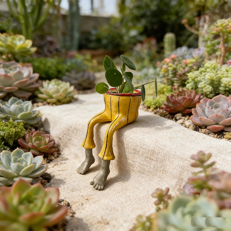 Whimsical Resin Leggy Planter  - Plant Parent Free incelemesi ve fiyatı